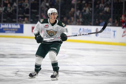 Caroline Anne photo
                                Carter Bear of the Everett Silvertips is among the WHL leaders in goals and points.