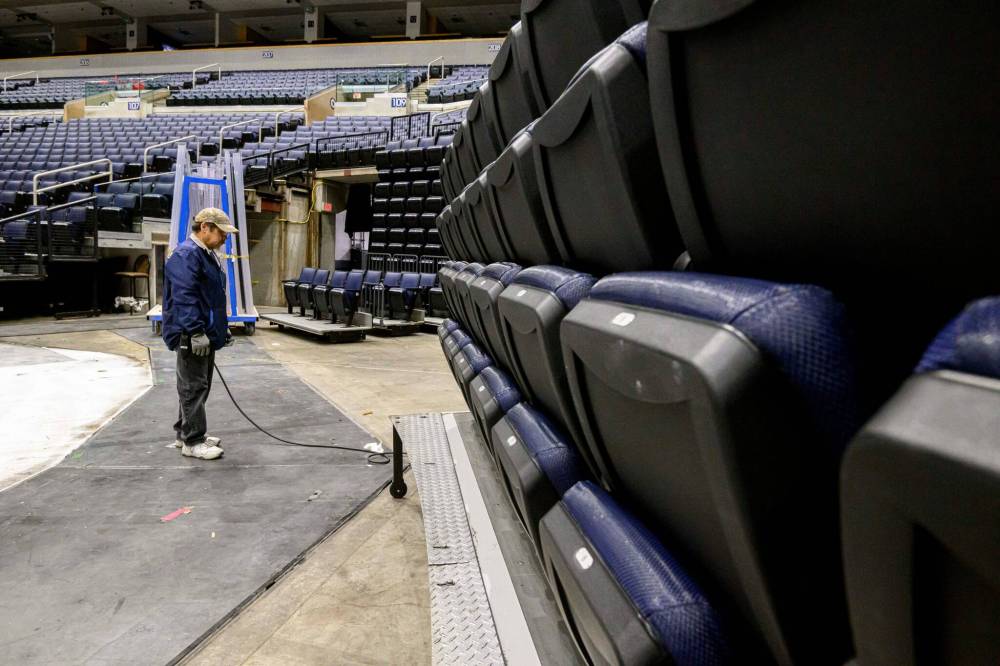 MIKE SUDOMA / FREE PRESS Lloyd Cook pushes the seats back using a remote control after years of doing it by hand Nov 13, 2024