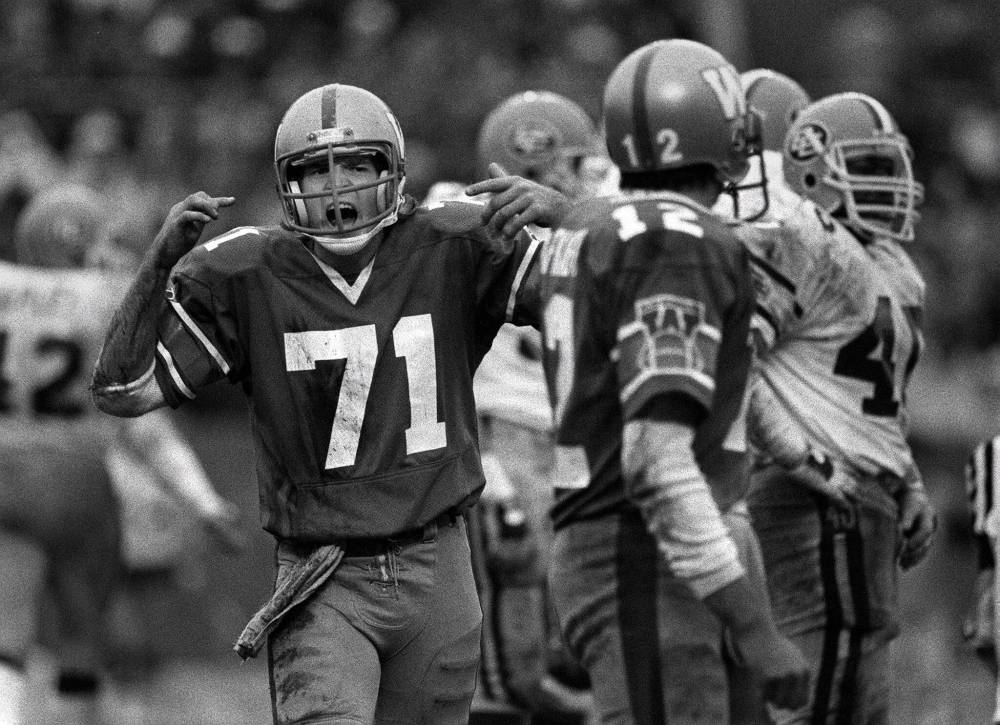 KEN GIGLIOTTI / FREE PRESS FILES
Former slot back Joe Poplawski played for the Bombers from 1978-86, winning a Grey Cup with the Blue and Gold in 1984.