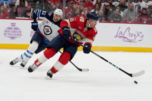 (AP Photo/Lynne Sladky)
                                Defenceman Nate Schmidt has played in every game for the Florida Panthers this season except for the season opener.