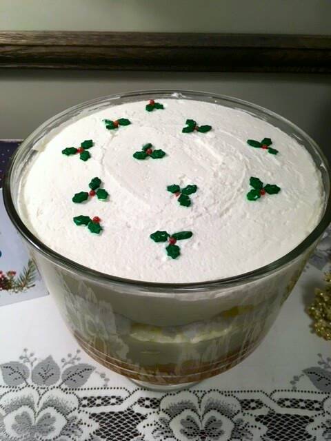 MARGARET MCMILLAN PHOTO
This lemon trifle can be garnished with mandarin orange slices or your choice of edible festive decoration.