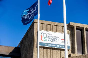 The Manitoba Teachers’ Society building in Winnipeg. (Winnipeg Free Press files)