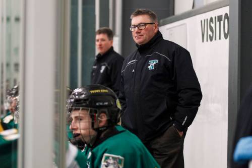 MIKE DEAL / FREE PRESS FILES
                                Head coach and GM Blake Spiller’s Portage Terriers are well-positioned for another MJHL title run.