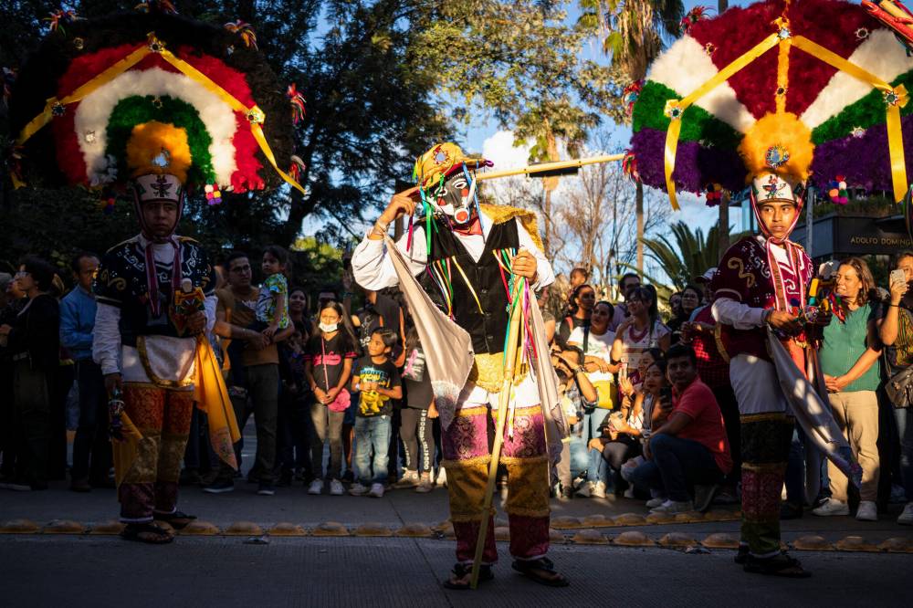 Maria Alferez / The Associated Press Files
People parade during the Guelaguetza festival in Oaxaca, during which 16 different Indigenous groups and the Afro-Mexican community promote their traditions.