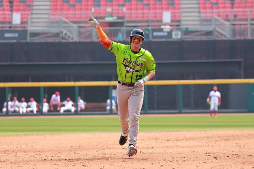 World Baseball Softball Confederation Winnipeg Goldeyes infielder Dayson Croes (above) had a monster day at the plate Tuesday for the Kane County Cougars at the Baseball Champions League Americas in Mexico City.