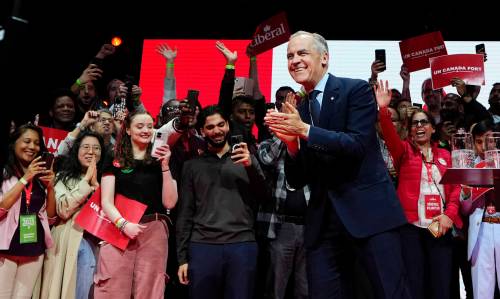 Justin Tang / THE CANADIAN PRESS
                                Prime Minister Mark Carney’s Liberals won a minority government Monday night in Canada’s federal election.