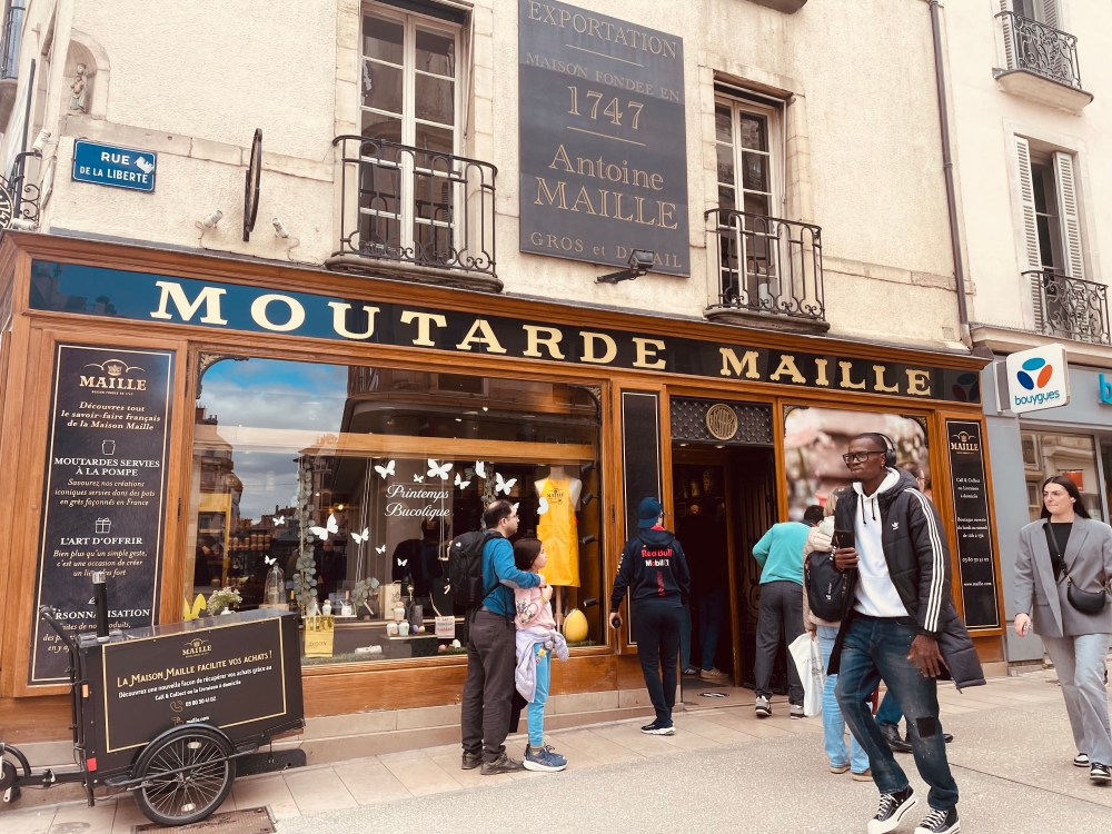 The Moutarde Maille store dates back to 1747.