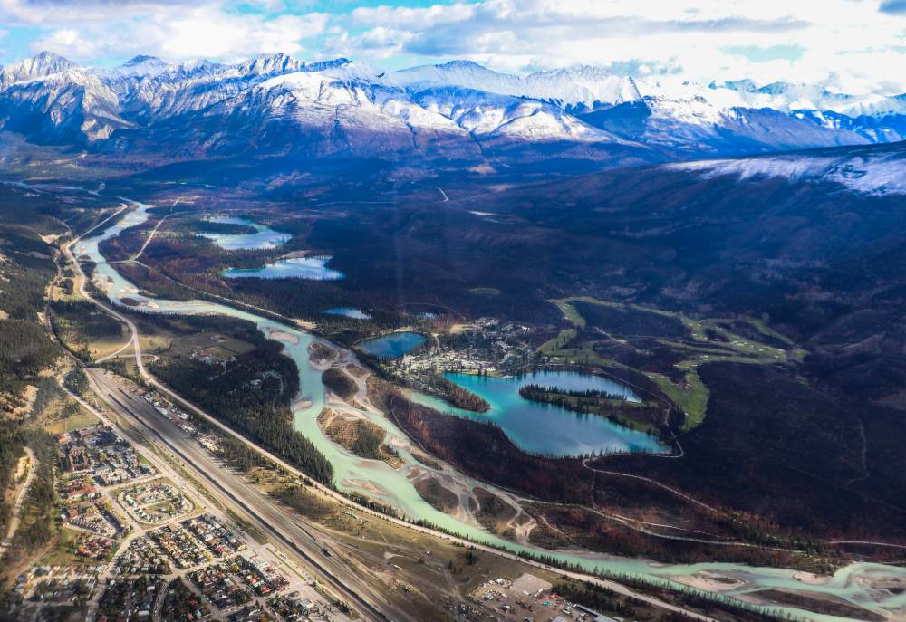 Parks Canada photo
After last year’s wildfire, Jasper National Park looks different as mountains once covered in evergreens are now sparse, but wildflowers are expected to carpet forest floors this summer.