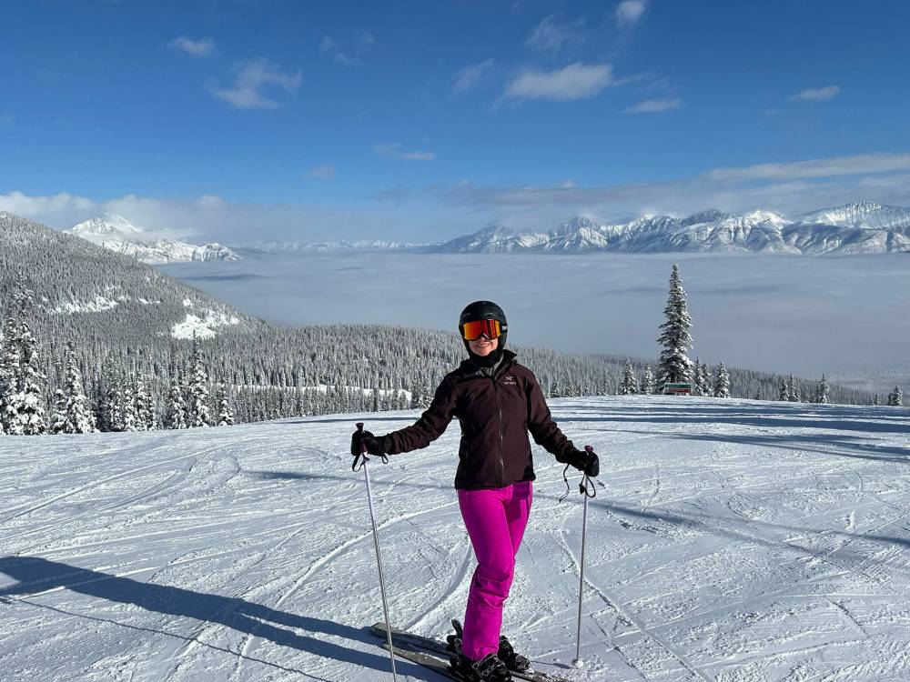 Katrina Clarke / Free Press
Free Press investigative reporter Katrina Clarke explores the ski slopes in Jasper National Park.