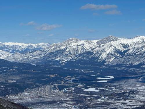 Katrina Clarke / Free Press
                                A view of Jasper National Park and its townsite in March 2025.