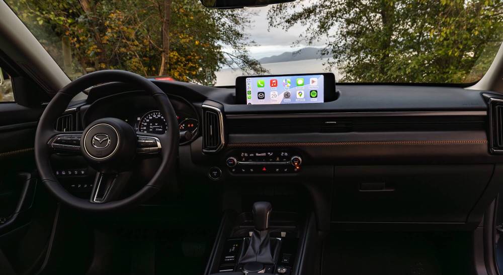 Supplied
The CX-50 interior is nicely minimalist, with interesting details such as the contrasting stitching on the dashboard trim piece.