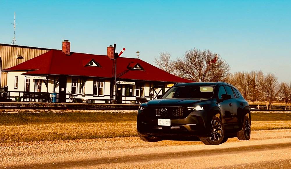 kelly taylor / free press
The CX-50 shares some of the CX-5’s overall lines, but is a touch larger and has a different design for the front facade.