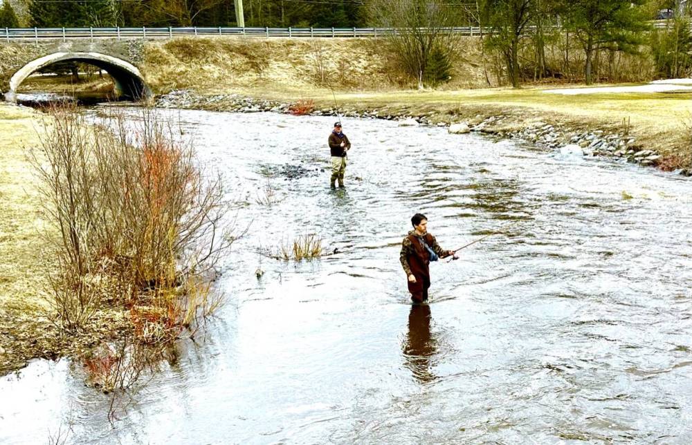 The McIntyre River brings steelhead trout into the city.