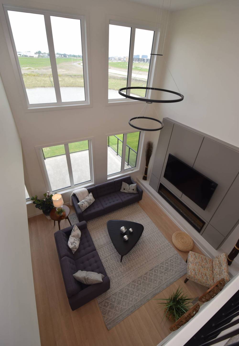 Todd Lewys / Free Press
The view of the great room from the second floor loft at 19 Oasis Bend, Bison Run, is truly spectacular.