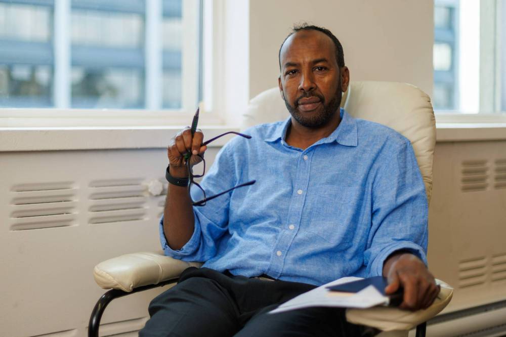 MIKE DEAL / FREE PRESS
‘We call it the invisible.’ Resilia Community Wellness Centre executive director Abdi Ahmed says of the organization’s goal. ‘We help community members with mental health issues — the invisible.’