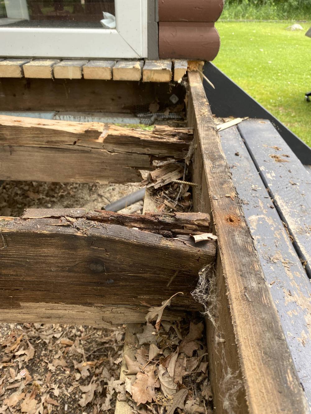 MARC LABOSSIERE / FREE PRESS
A few rotted joists had to be replaced before the facelift project could begin.