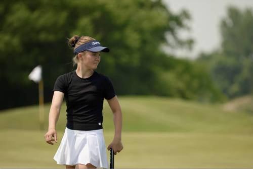 MIKE PETERS / GOLF MANITOBA
                                Niakwa’s Jeri Lafleche shot 70 on Tuesday at Quarry Oaks, growing her lead to a seven-shot advantage in the Junior Girls Championship.