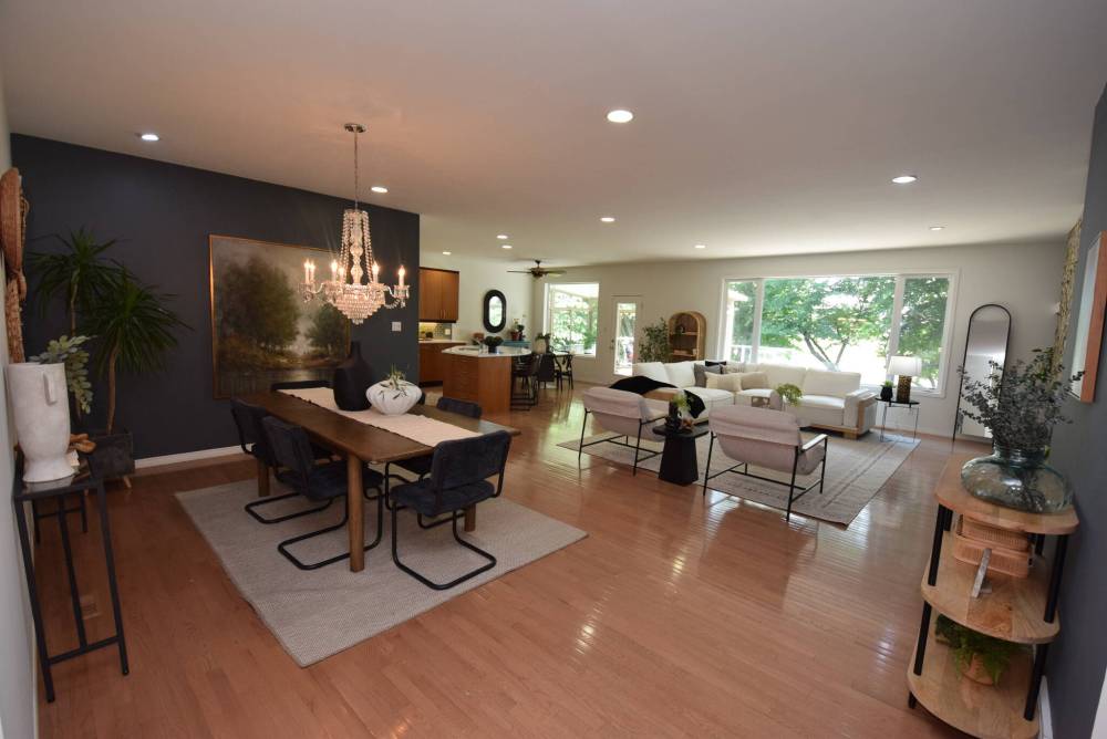 The open-concept main living area combines luxury and livability.