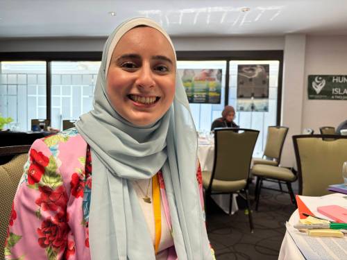 JOHN LONGHURST / FREE PRESS
                                Lila Mansour, who travelled from Ontario to attend the conference, says mental health is “a very serious issue for Muslim youth now.”