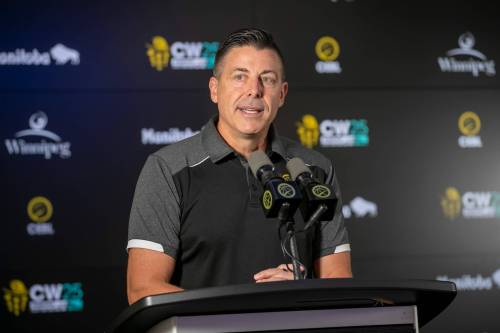 BROOK JONES / FREE PRESS
                                CEBL commissioner and co-founder Mike Morreale said Friday Winnipeg has been a great market for the league.