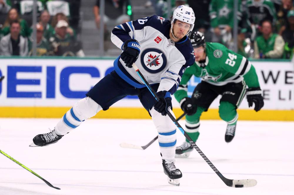 Gareth Patterson / THE ASSOCIATED PRESS FILES
As the Winnipeg Jets’ Morgan Barron prepares for his fourth full season with the club, the centre is excited about replicating last season’s historic start.