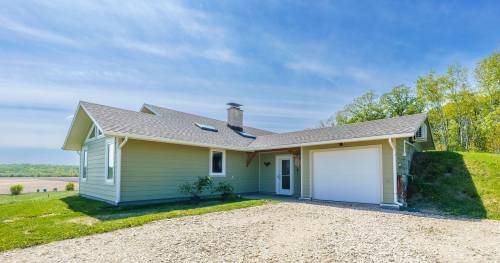 Built in 2016, this spacious home offers country comforts and energy-saving solar panel technology.