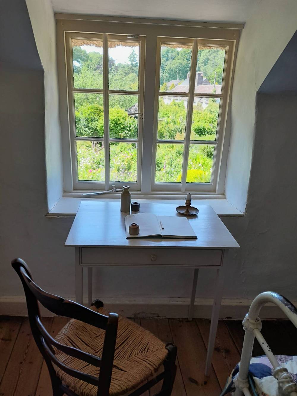Phil Broomfield photo
                                Thomas Hardy’s writing desk at his birthplace cottage, where he wrote Under the Greenwood Tree and Far from the Madding Crowd.