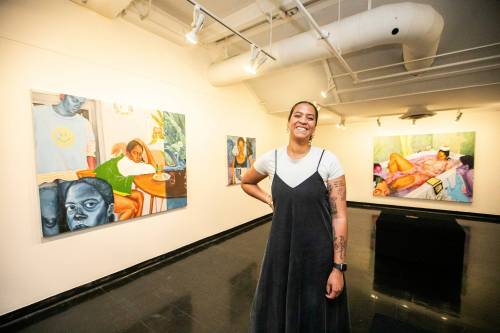 MIKAELA MACKENZIE / FREE PRESS
                                Bria Fernandes’ show Things Left Unsaid is on display now at Gallery 1C03 in the University of Winnipeg.