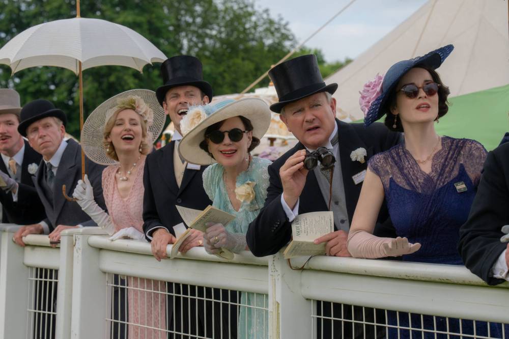 Rory Mulvey / Focus Features
From left: Laura Carmichael, Harry Hadden-Paton, Elizabeth McGovern, Hugh Bonneville and Michelle Dockery have a ball.