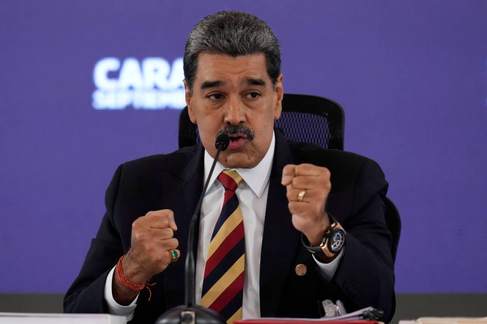 Ariana Cubillos / The Associated Press
Venezuelan President Nicolas Maduro holds a news conference in Caracas, Venezuela on Sept. 1.