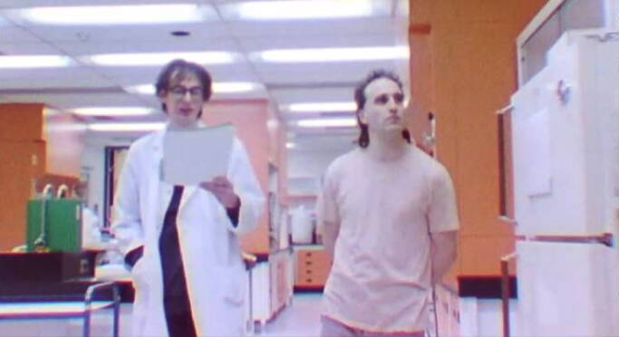 Supplied
Tom Kohut (left) reads a poem to Al (played by filmmaker Greg Hanec).