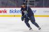 Jets winger Kyle Connor during practice at Canada Life Centre on Tuesday. His contract extension, announced Wednesday, will be the richest deal in Jets history. (Mike Deal / Free Press)