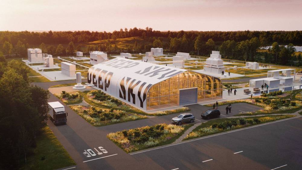 DEEP SKY / FACEBOOK
A rendering from Deep Sky, a carbon capture company, shows what a site may look like. The company is proposing to launch a site in Westman, where it will suck carbon out of the air and store it underground.