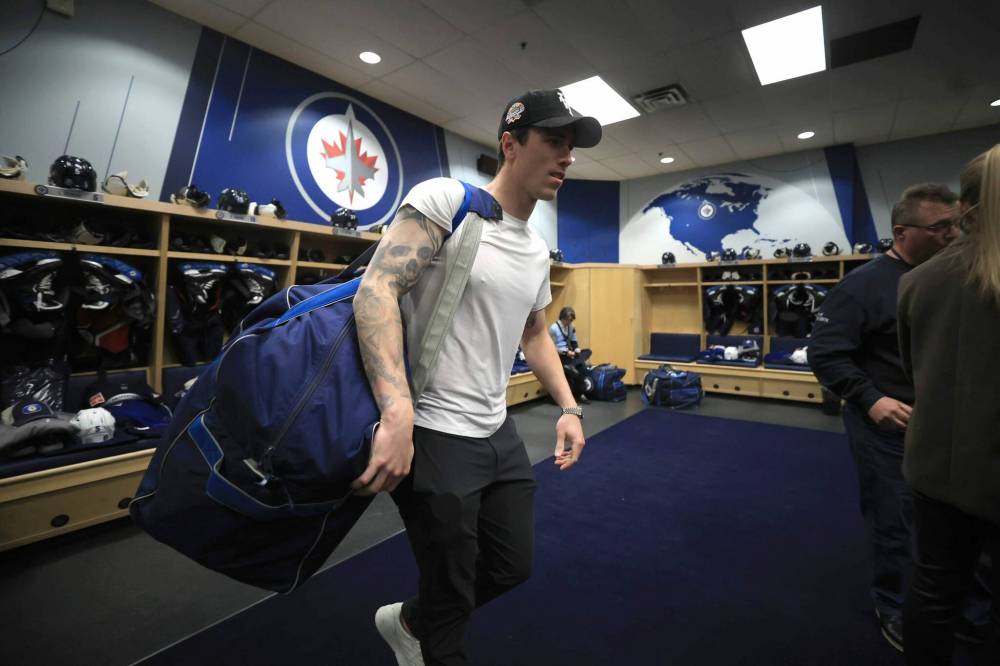 RUTH BONNEVILLE / FREE PRESS FILES
Haydn Fleury suffered a lower-body injury and is expected to miss Monday’s game.