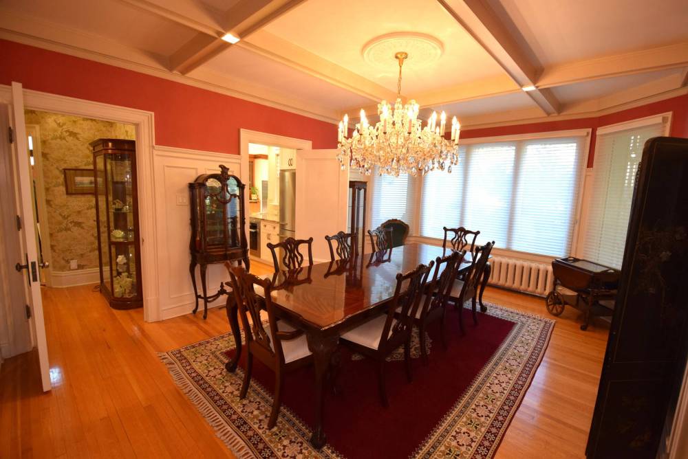 There’s plenty of room to dine in style with guests in the stunning formal dining room.