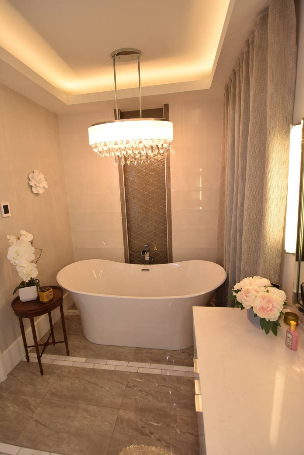 It’s easy to imagine bathing in one of the two lavish second-floor ensuite baths.