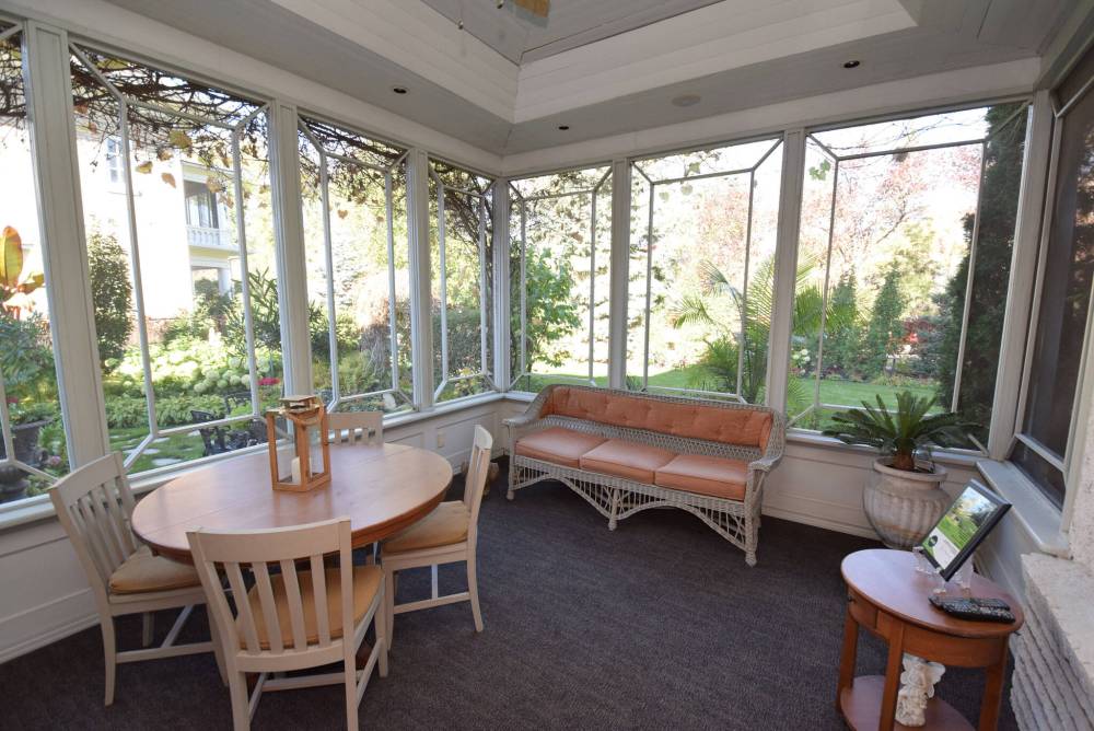 Todd Lewys / Free Press
The view of the park-like backyard from the amazing three-season sunroom is breathtaking.