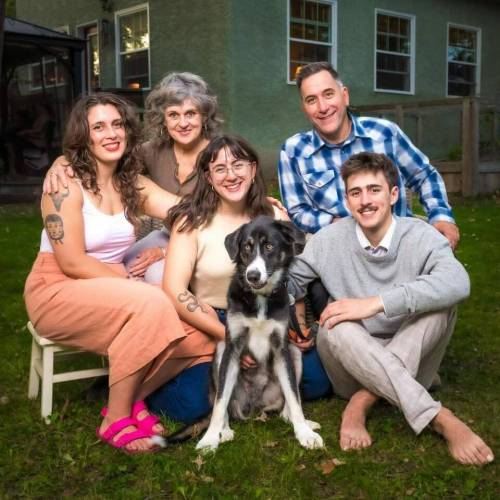 SUPPLIED
                                Carolyn Basha’s (second from left) husband Gilles Fournier and children Emelia, Maura and Sam Fournier organized a concert in her honour.