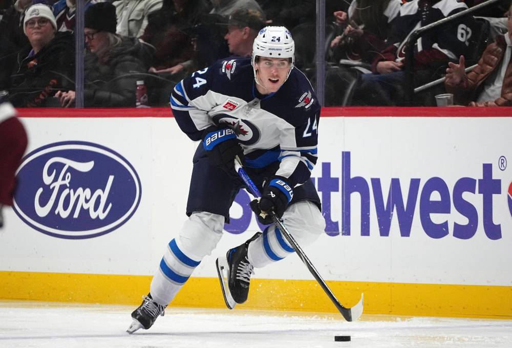 David Zalubowski / The Associated Press files
                                Jets defenceman Haydn Fleury played briefly with his brother on the Seattle Kraken.