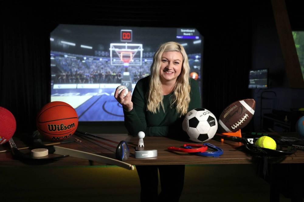 RUTH BONNEVILLE / FREE PRESS
‘We are a very casual, laid back, be yourself kind of place,’ says Dorothy Kucel, owner of Happy’s Sim Play Social at Unit 20-1051 Kapelus Dr. in West St. Paul.