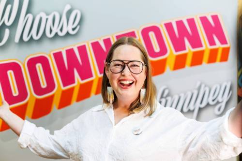 MIKE DEAL / FREE PRESS FILES
                                Kate Fenske, CEO of the Downtown Winnipeg Business Improvement Zone, is representing the International Downtown Association Canada during meetings with federal politicians in Ottawa, Tuesday.