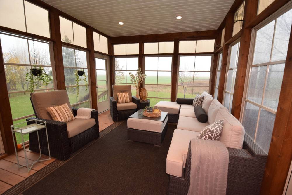 Todd Lewys / Free Press
Added to the rear of the home in 2015, the three-season sunroom is an oasis of tranquility.