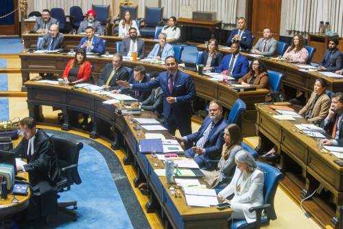 MIKE DEAL / FREE PRESS FILES
                                Premier Wab Kinew and members of the legislative assembly had a busy schedule ahead of them Thursday on the last day of the legislative session.