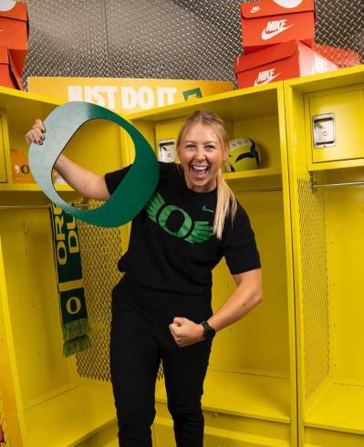 SUPPLIED
                                Brandon’s Britt Wiebe is the head strength and conditioning coach for the University of Oregon Ducks women’s basketball team.