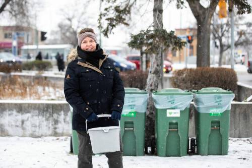 MIKAELA MACKENZIE / FREE PRESS
                                Karrie Blackburn, Compost Winnipeg sales and customer service lead, says the organization is proud of the Winnipeg community for embracing the food waste drop-off program and working toward a culture of sustainability.