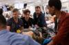 Bell Media
                                Noah Wyle (centre, back) stars as Dr. Michael (Robby) Robinavitch in The Pitt.