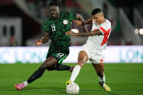 THEMBA HADEBE / THE ASSOCIATED PRESS
                                Nigeria&rsquo;s Akor Adams (left) &mdash; who just made his national team debut in October &mdash; keeps finding the scoresheet at the Africa Cup of Nations in Morocco. The Super Eagles clash with Algeria in the quarterfinals on Saturday.