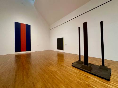 Submitted/Stephen Borys
                                Left to right &mdash; Barnett Newman&rsquo;s Voice of Fire, Yellow Edge, and Here II at the National Gallery of Canada