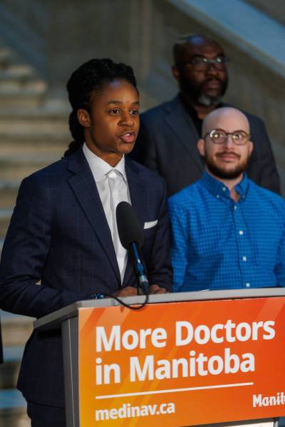 MIKE DEAL / FREE PRESS
                                Health, Seniors and Long-Term Care Minister Uzoma Asagwara