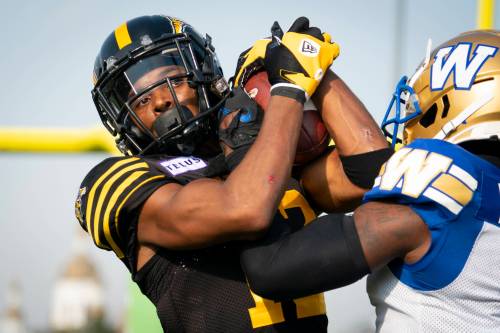 Peter Power / THE CANADIAN PRESS FILES
                                The Hamilton Tiger Cats released three-time CFL all-star receiver Tim White on Monday after the two sides couldn&rsquo;t come to terms on a contract extension. The Winnipeg Blue Bombers signed him to a one-year deal on Wednesday.